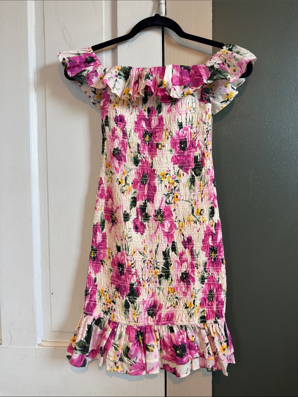 Abercrombie & Fitch Pink Floral Ruffle Sundress - Picture 1 of 5